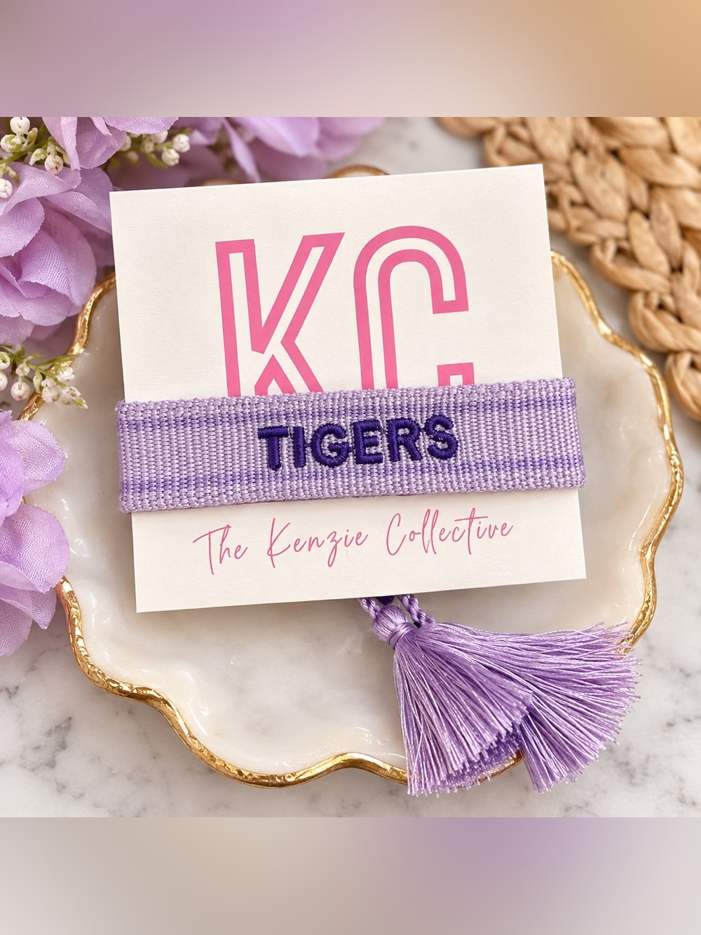 NWT Lavender 'TIGERS' Bracelet